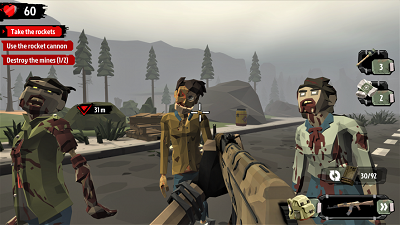 人物不受伤,过完教程即可获得大量货币,大量子弹,超高伤害步行僵尸2