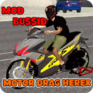 模拟摩托车竞赛游戏(Mod Motor Drag Herex Bussid)